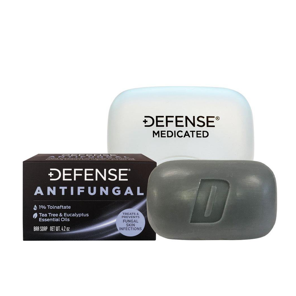 Defense Anti-fungal Medicated Bar Soap with Case