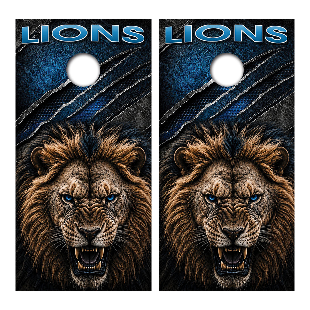 Detroit Lions Inspired Cornhole Design - Corn5244 - Great Call Athletics