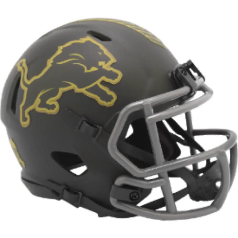 Detroit Lions NFL SALUTE TO SERVICE 4 Mini Speed Football Helmet NFL