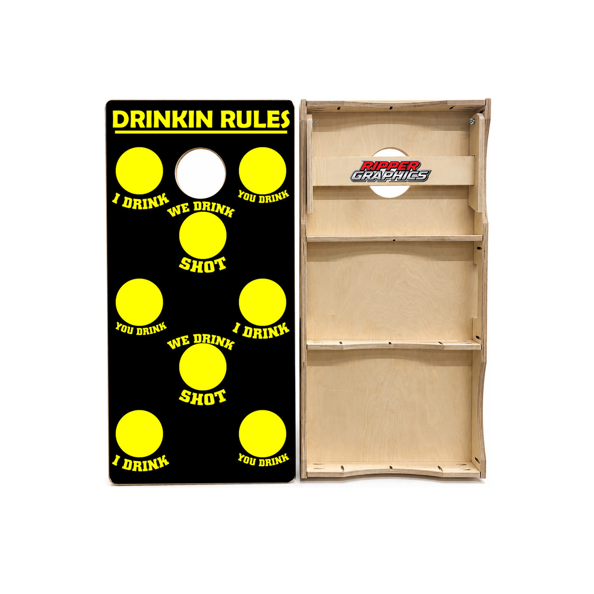 Drinkin Rules Cornhole Design product photo