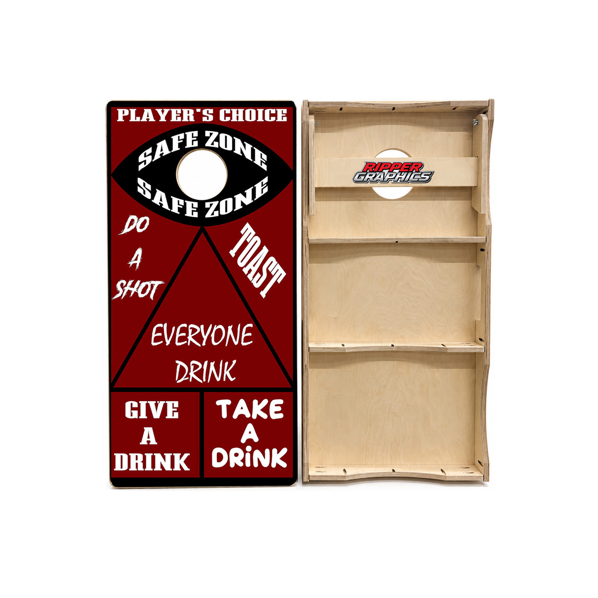 Drinking Game Themed Cornhole Design product photo