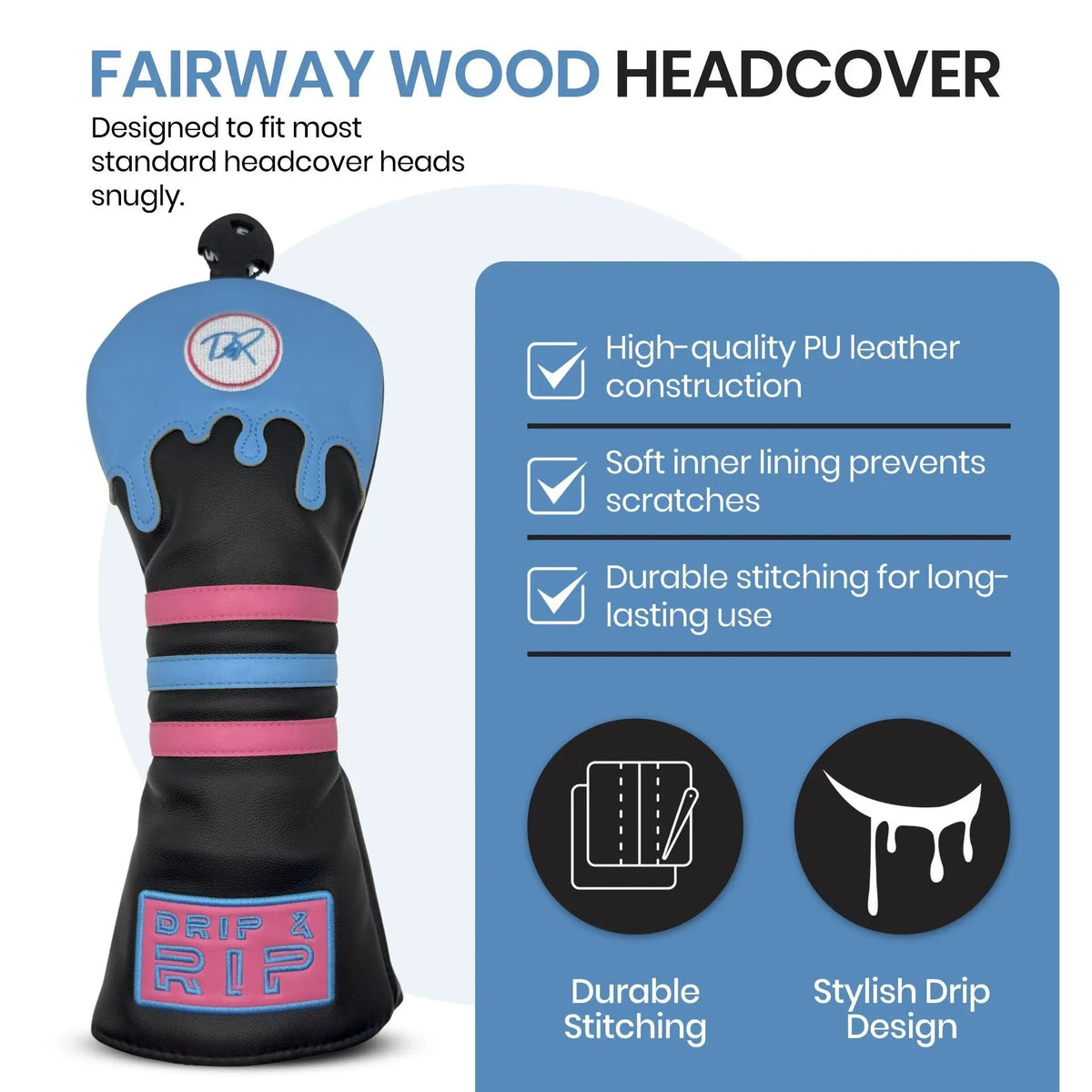 Drip & Rip™ Bomber Series Vice Vice Baby Fairway Wood Headcover