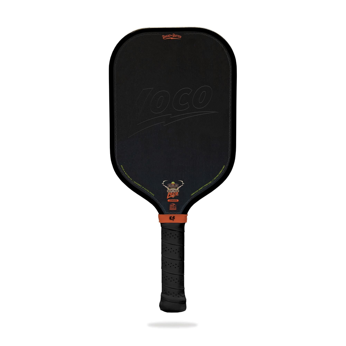 Bread and Butter Loco 16mm Pickleball Paddle Elongated / Black