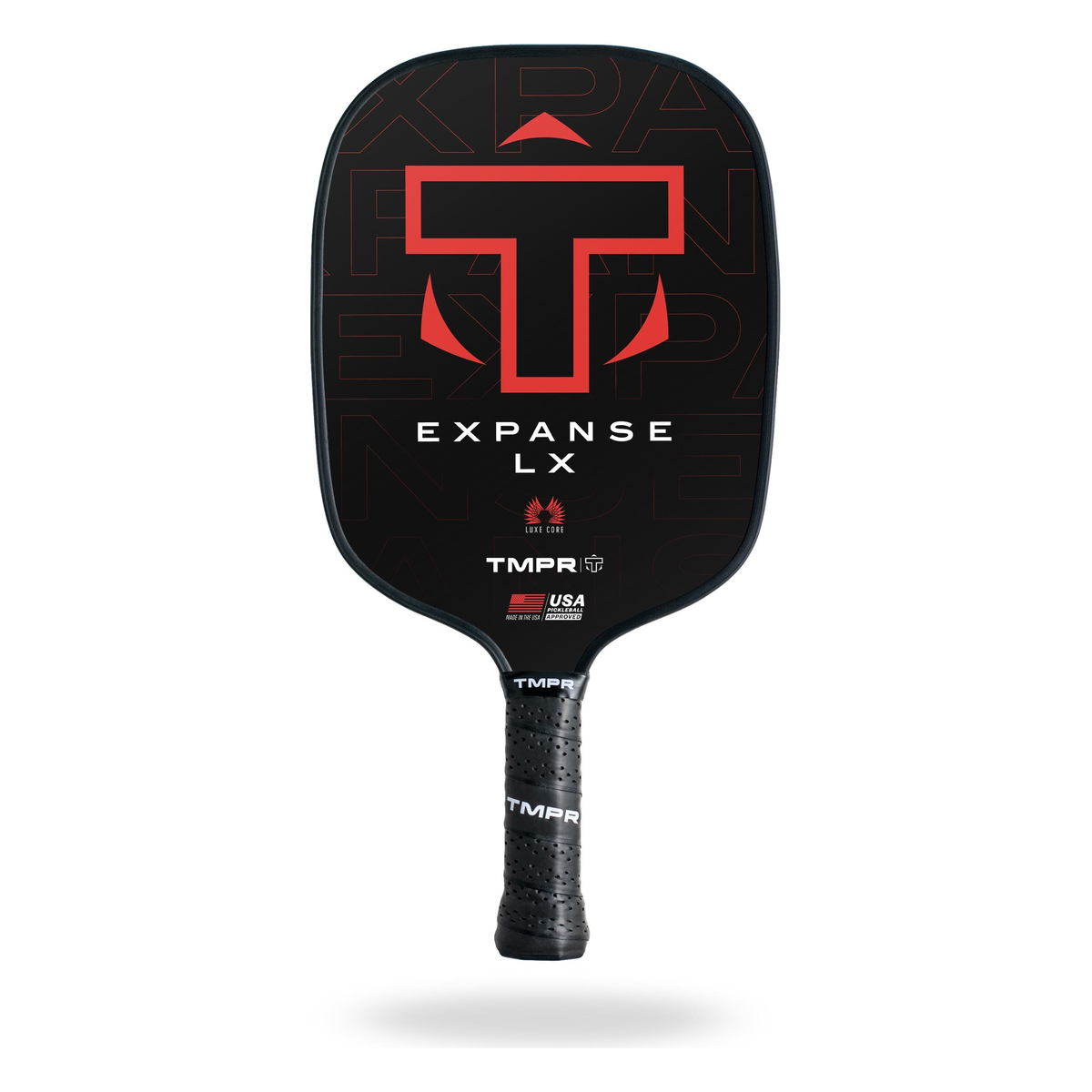 TMPR Expanse LX Pickleball Paddle, Heavy Weight in Red - Front View