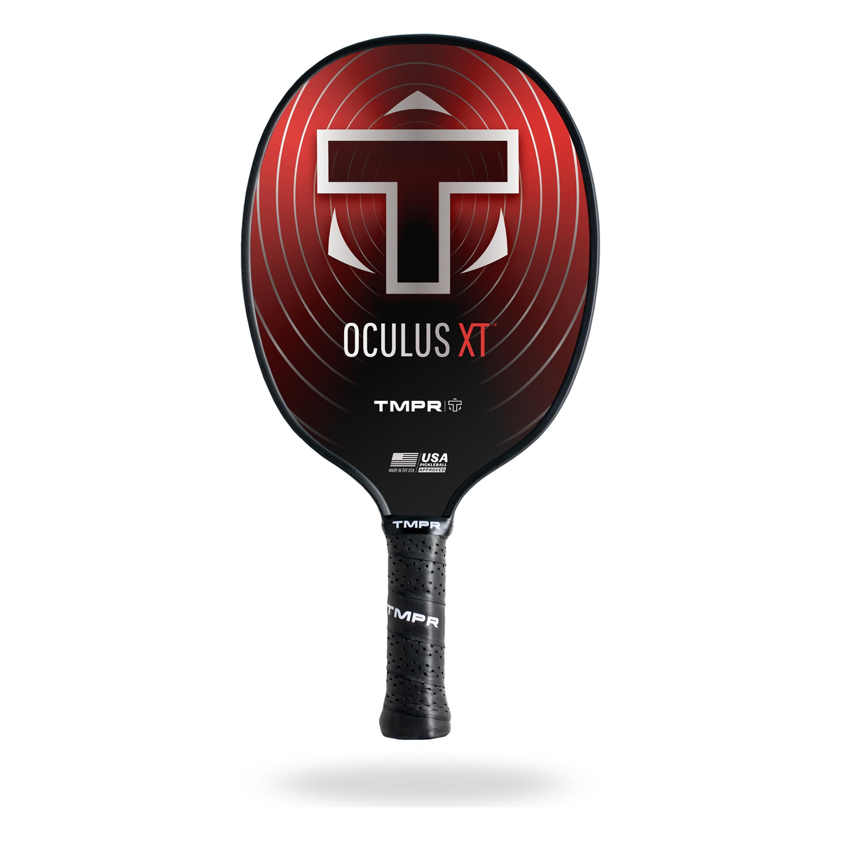TMPR Oculus XT Pickleball Paddle, Red Light Weight - Front View
