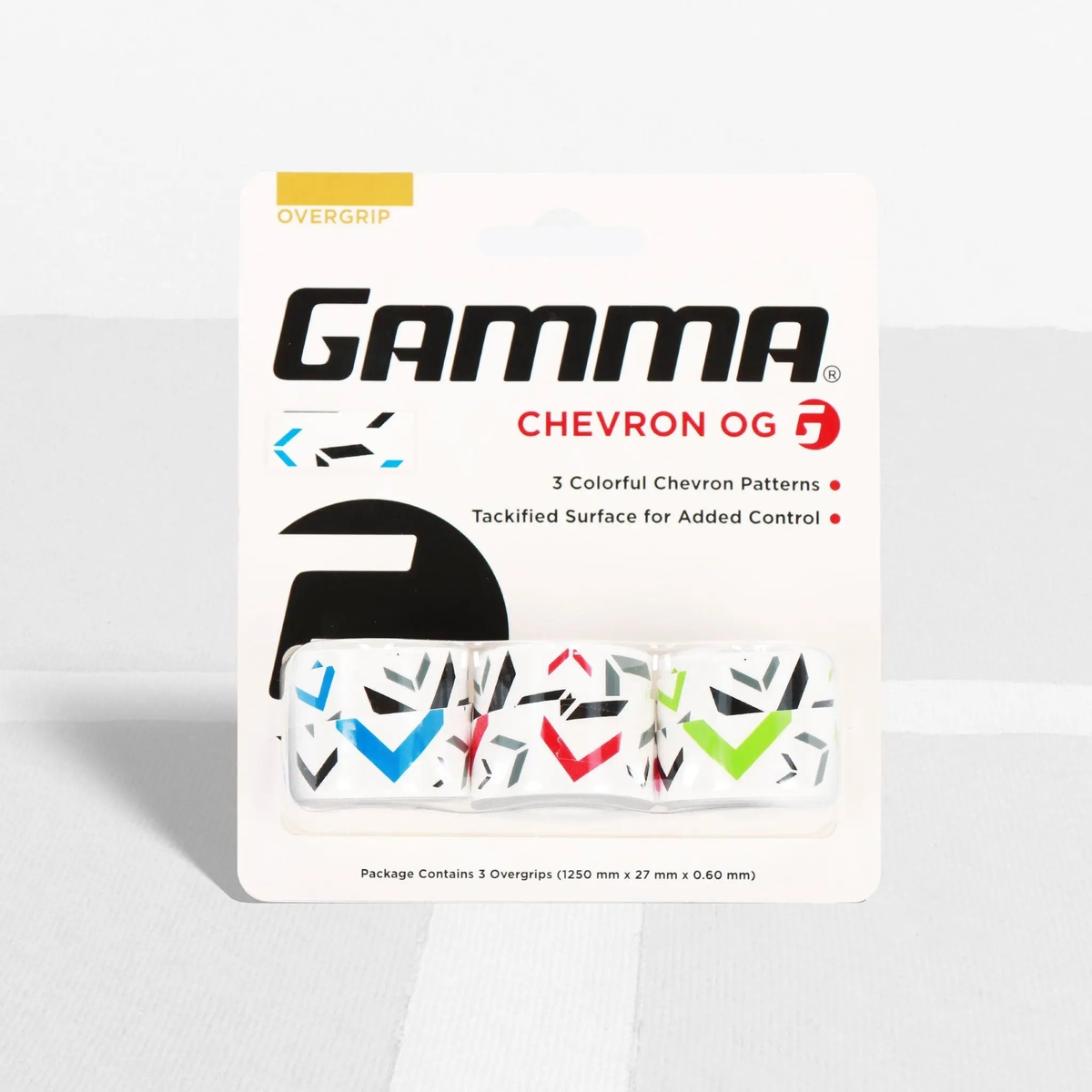 Pack of overgrips featuring a tropical-themed pattern with tacky surface for improved grip and control on racquet handles.
