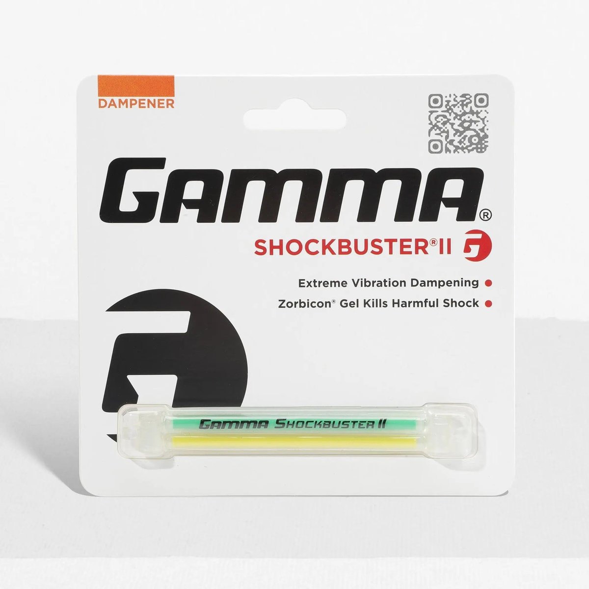 Tennis string dampener designed to reduce vibration and minimize shock for improved comfort during play.