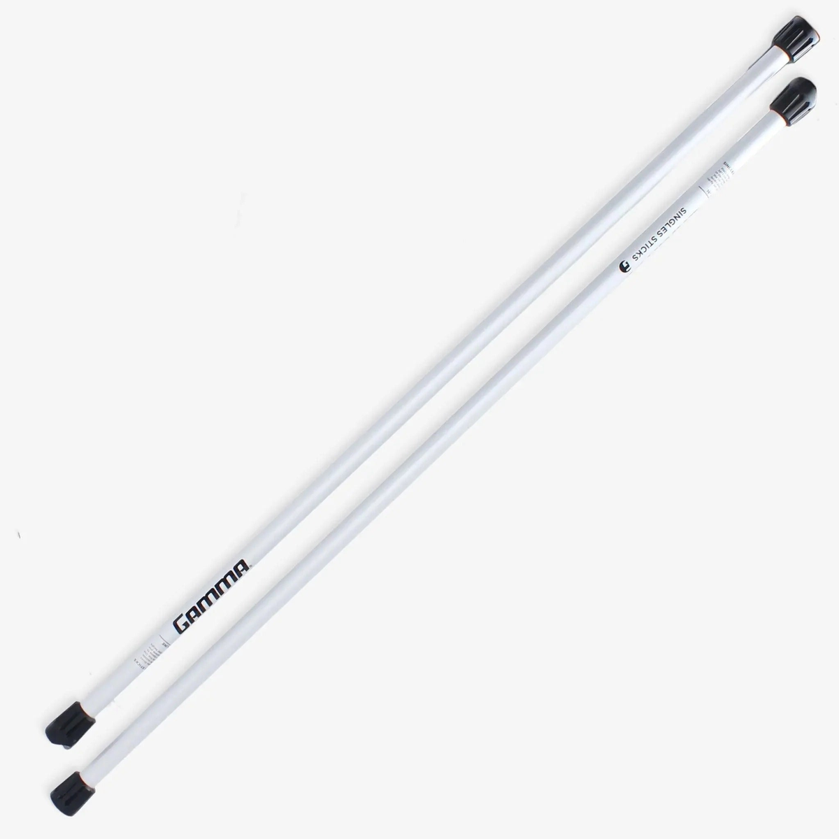 Pair of tennis singles sticks used to raise the net for singles play on a tennis court.