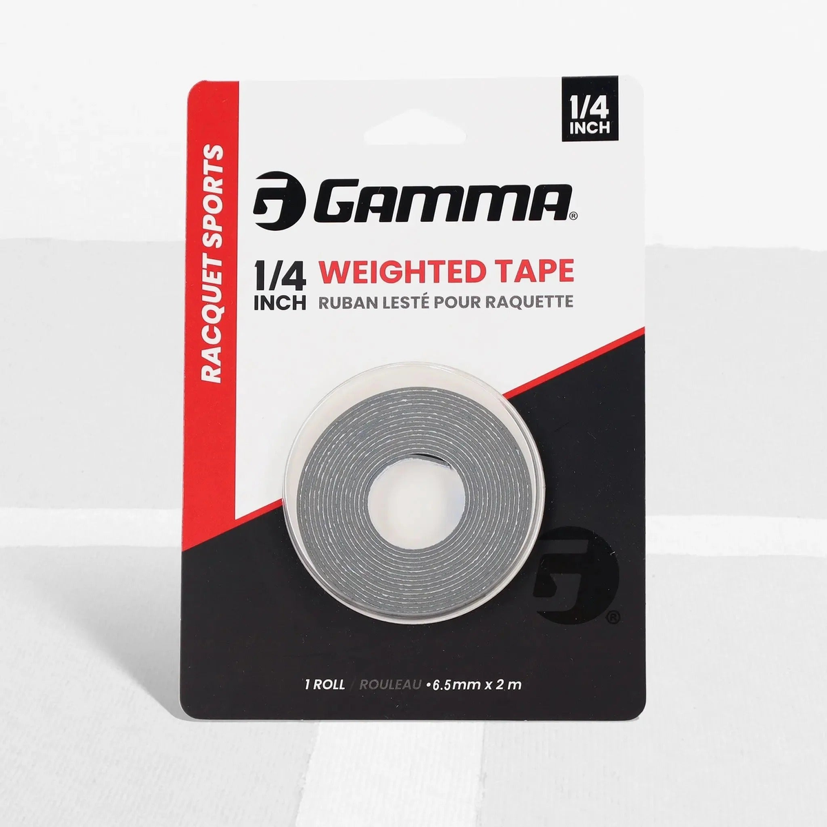 Roll of weighted tape for racquet customization, designed to add weight and adjust balance for improved performance.