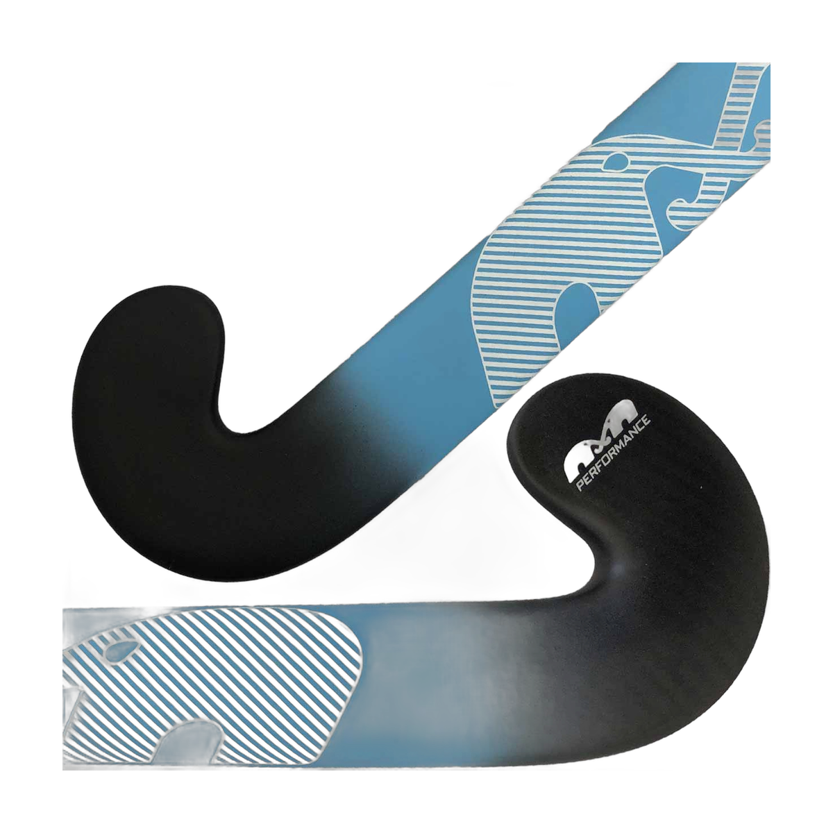 TK P4 Control Bow field hockey stick with curved head and textured grip area