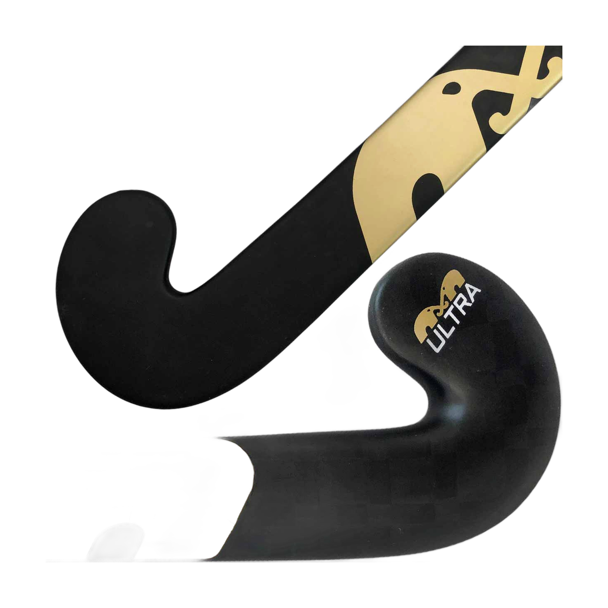 TK U1+ Extreme Late Bow field hockey stick with curved head and smooth surface