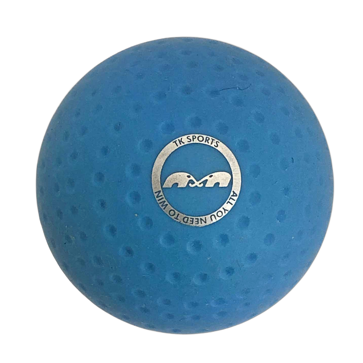 TK practice soft field hockey ball with dimpled surface and logo