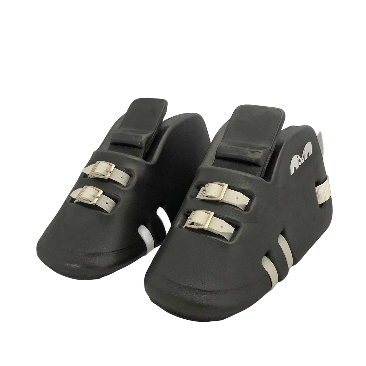 TK3 field hockey goalkeeper kickers featuring a durable foam construction, raised toe design, and adjustable buckle straps for a secure fit and controlled rebound.