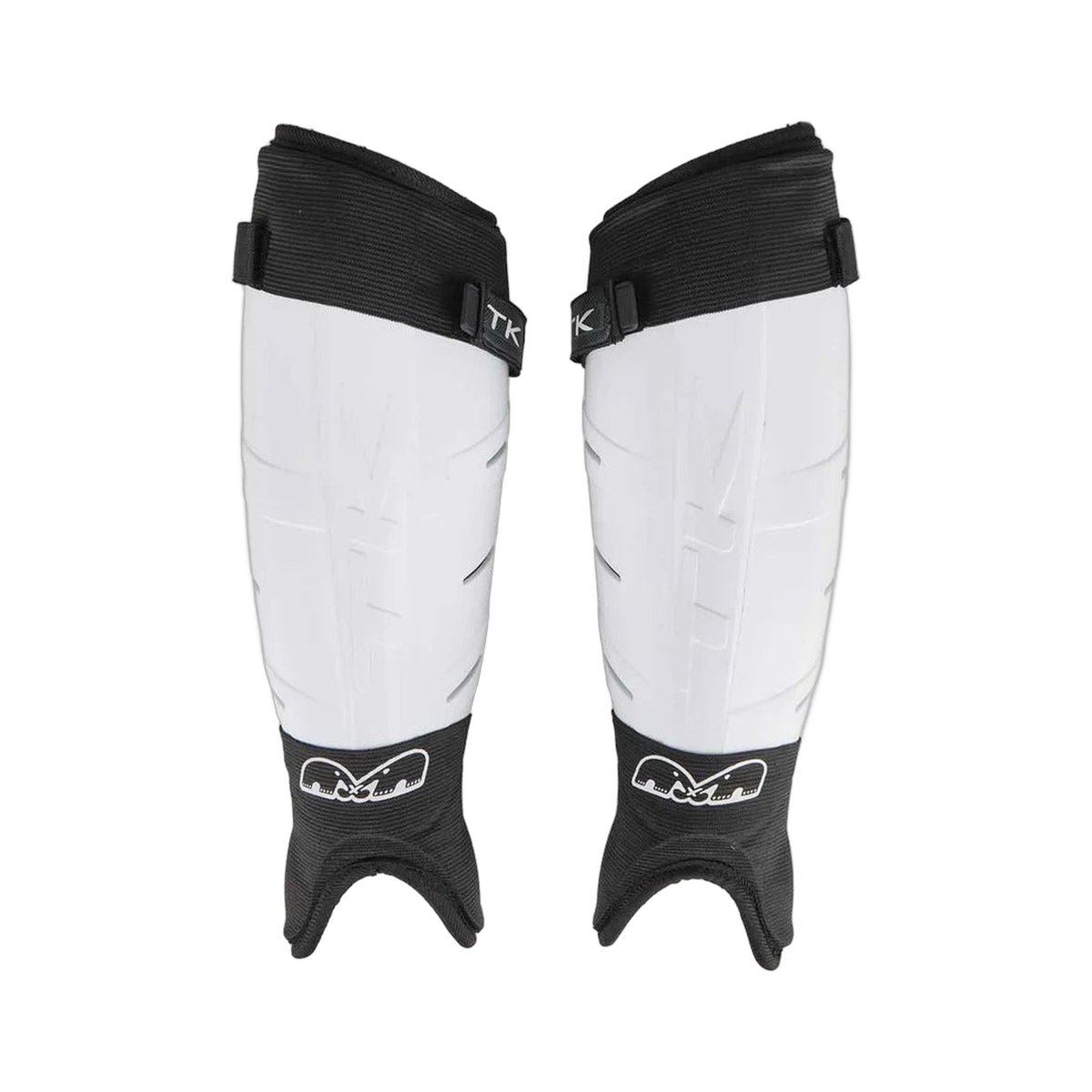 TK T1 field hockey shinguards with hard shell protection, ankle coverage, and adjustable top straps