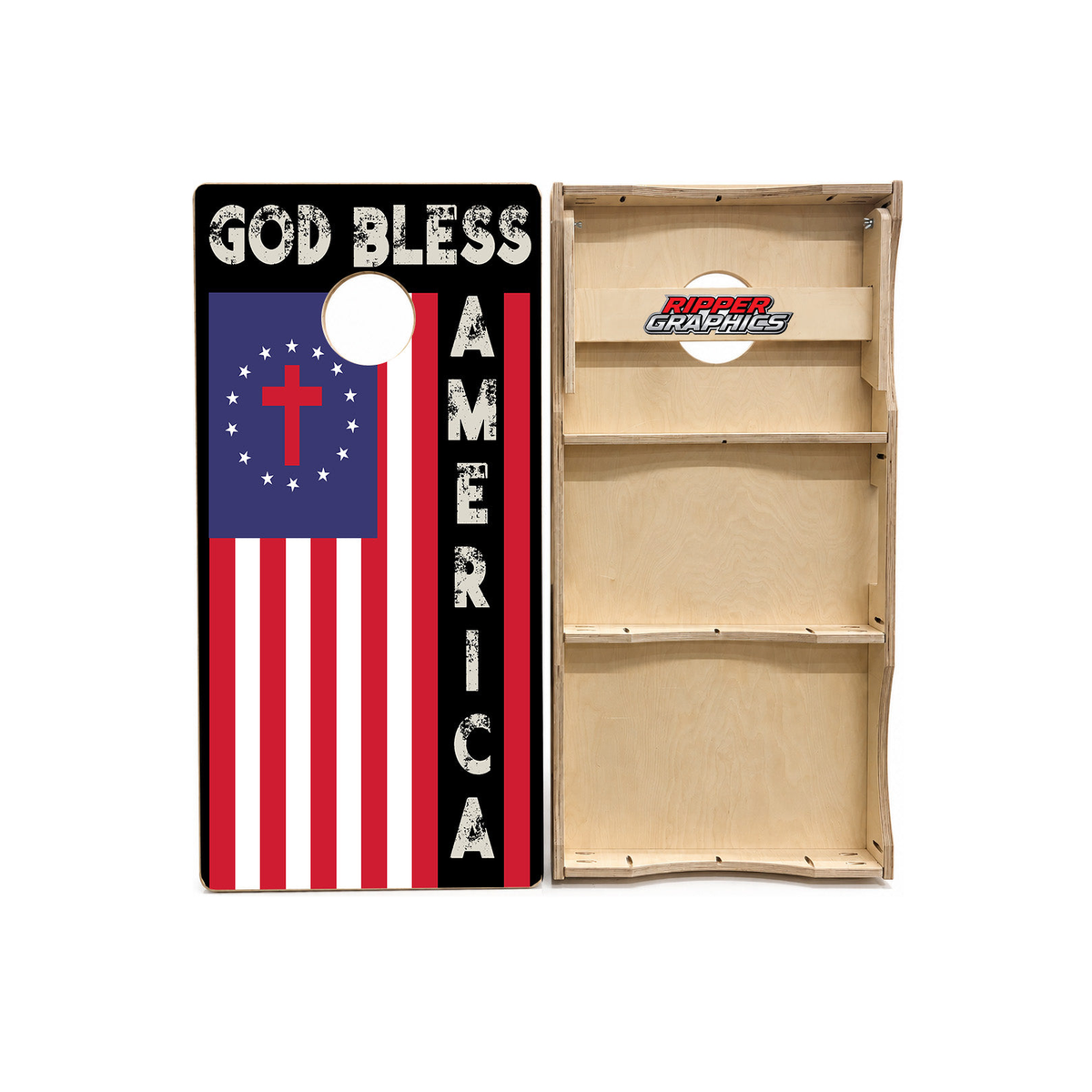 God Bless America Cornhole Design product photo