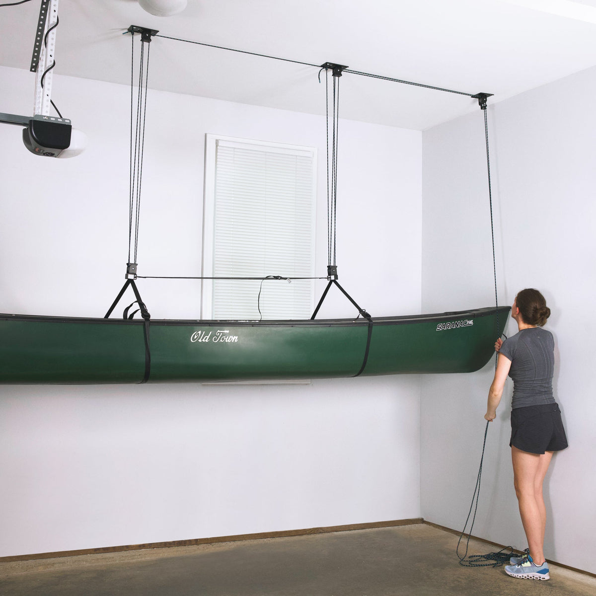 MaxAssist Canoe Hoist | Holds up to 150 lbs | Up to 18' Lift