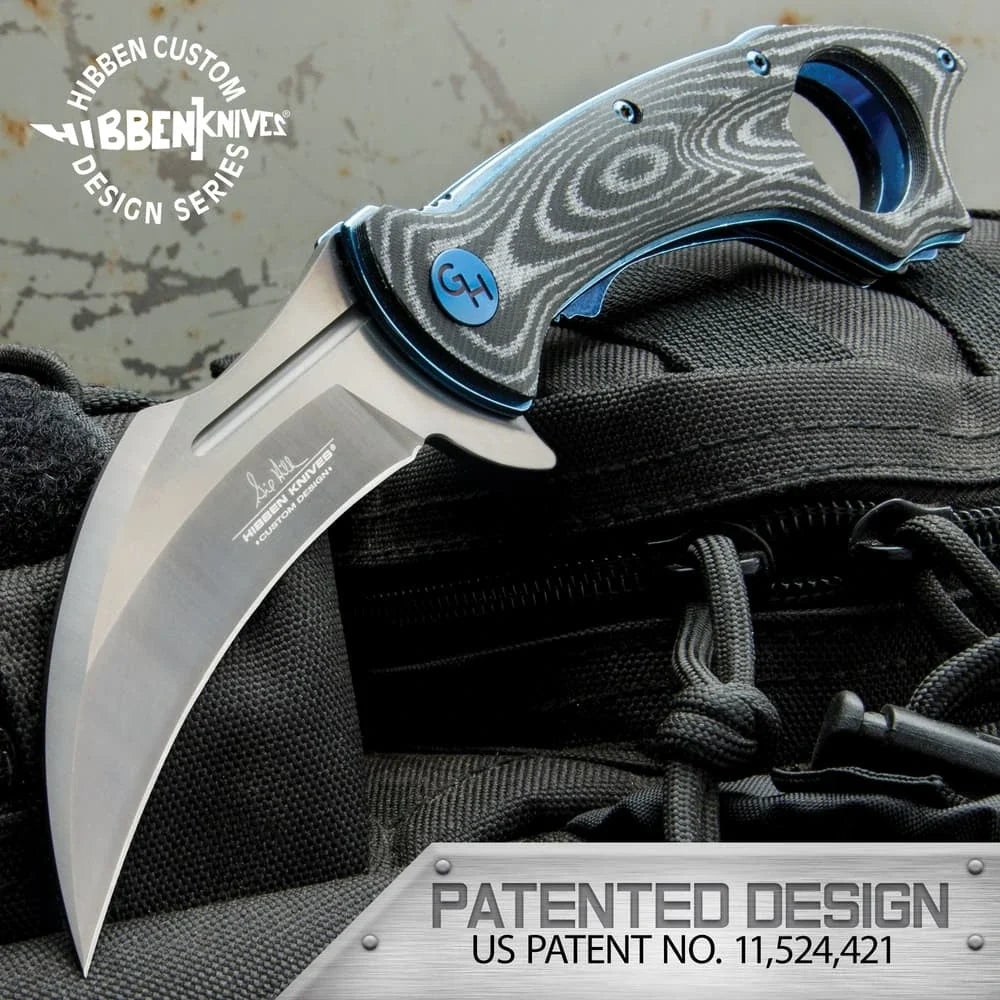 Hibben Warbird Folding Karambit - Patented Safety