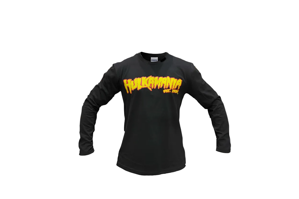 Hulkamania Runnin Wild Long Sleeve Adult T-Shirt