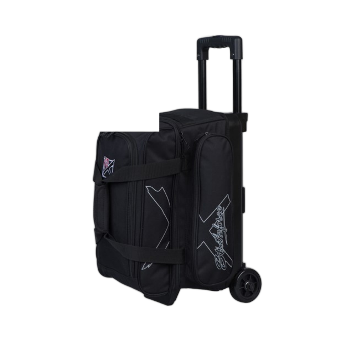 KR Strikeforce Hybrid X 2 Ball Double Roller Bowling Bag - Black