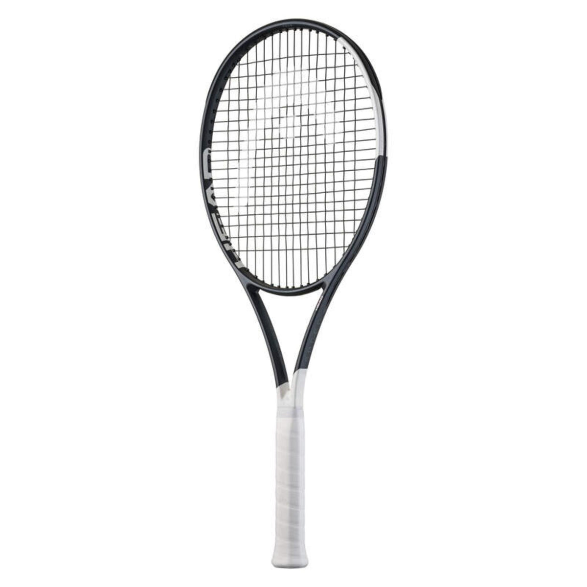 HEAD Speed TOUR 2026 tennis racquet with black frame, white grip, and white string pattern shown against a white background.