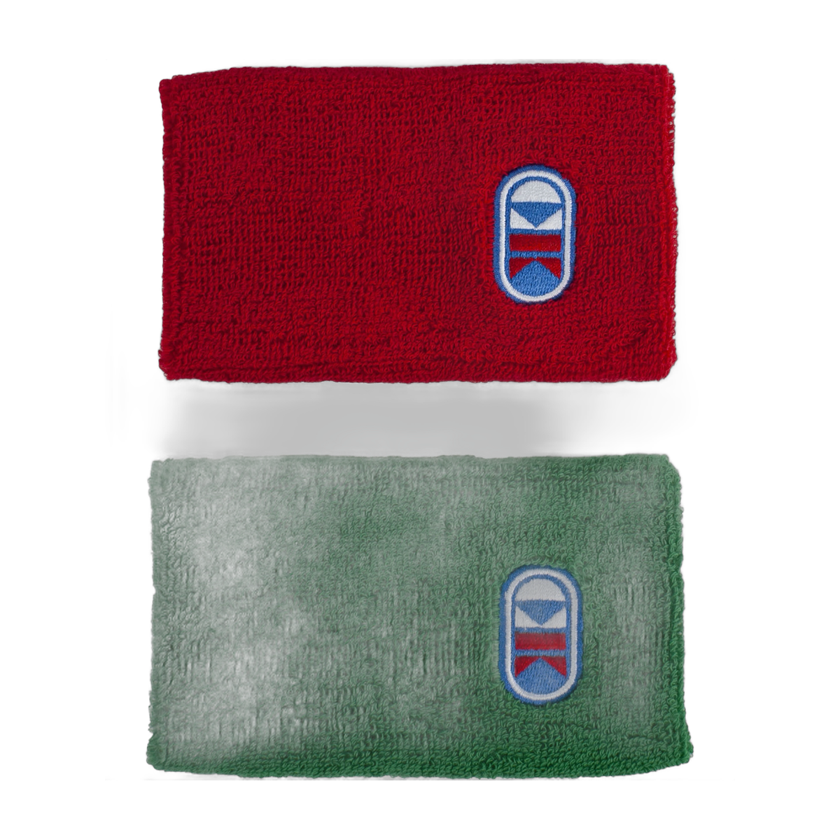 Cliff Keen M110 Tournament Wrestling Referee Wristbands - Red and Green Pair