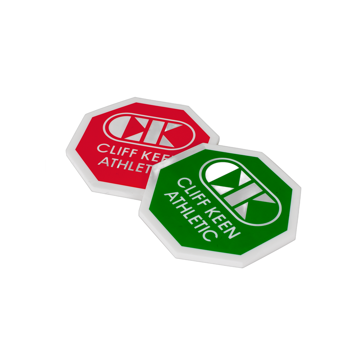 Cliff Keen M139 Double Sided Wrestling Flip Disk Coin - Green and Red Octagonal