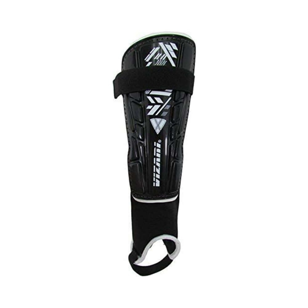 Vizari Malaga Soccer Shin Guards with Ankle Protection - Black