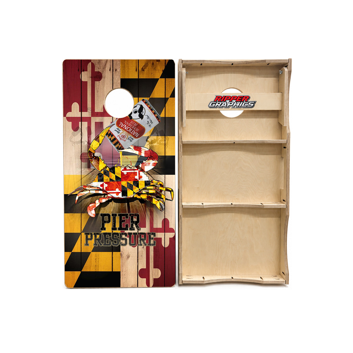 Maryland Themed Cornhole Design product photo