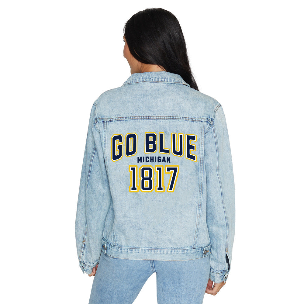 University of Michigan Go Blue Denim Jacket