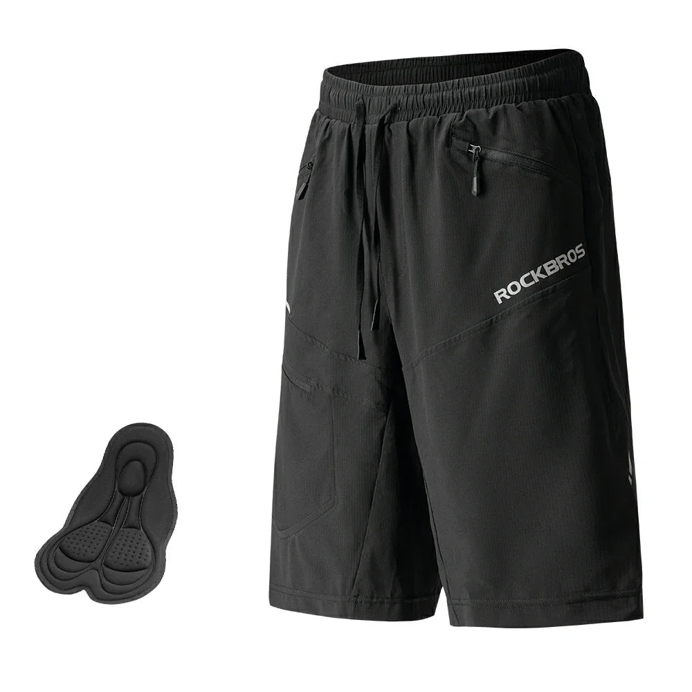 Men's 2-in-1 Padded MTB Cycling Shorts