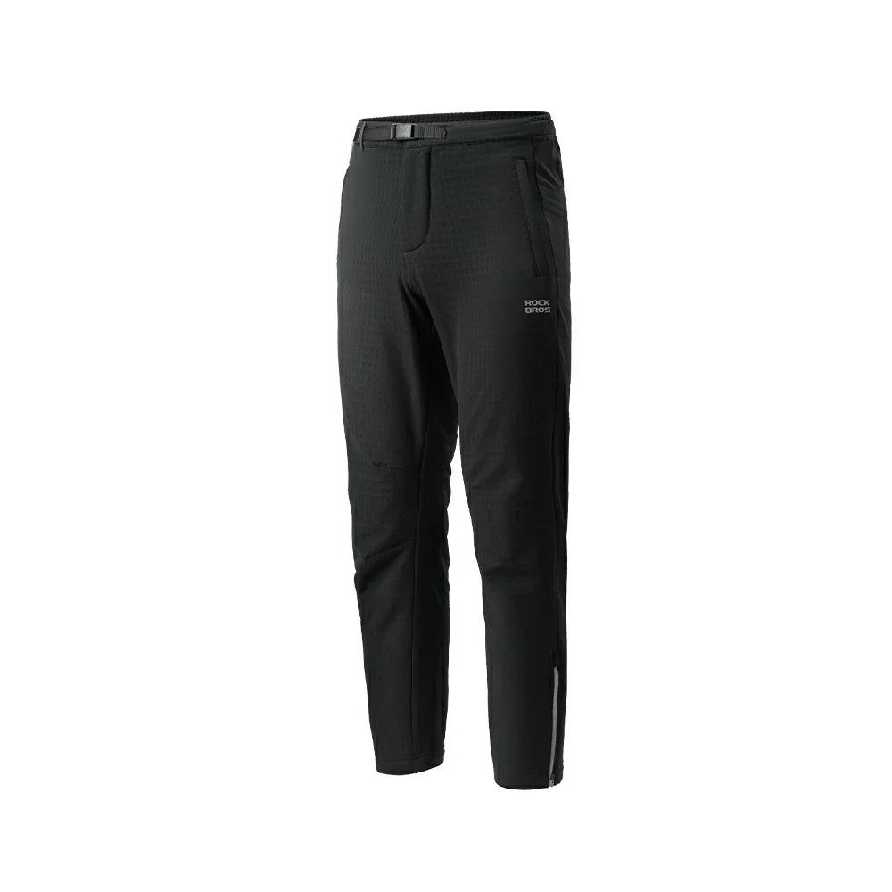 Men's Winter Cycling Pants Windproof Fleece Pants