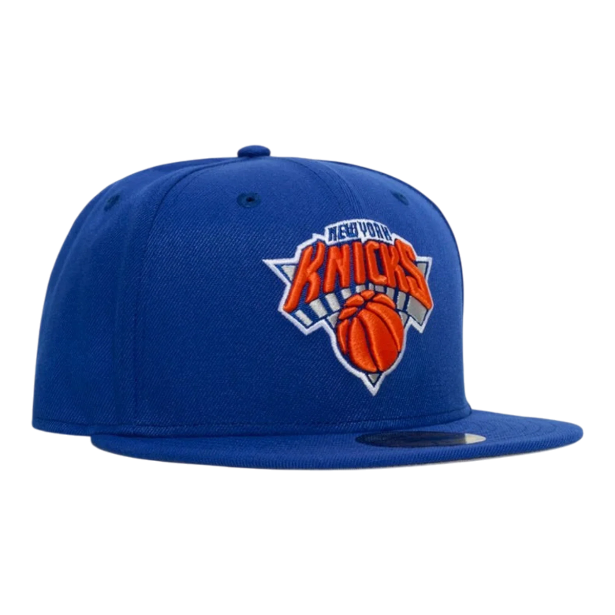 New Era 59FIFTY New York Knicks Men's Fitted Hat — Royal/Orange
