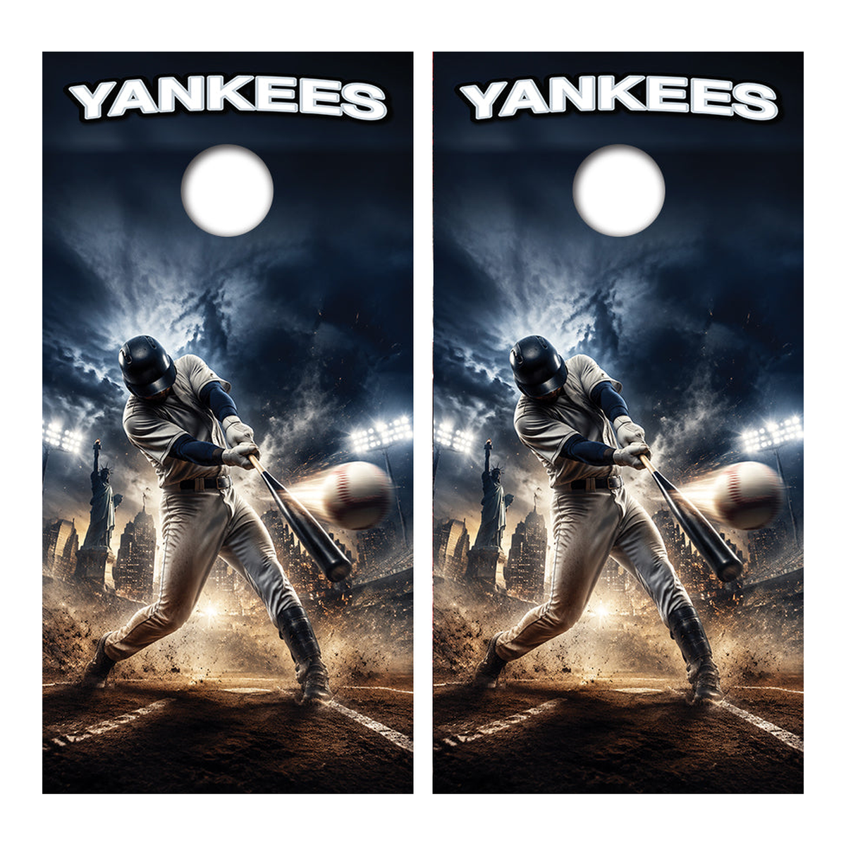 New York Yankees Baseball Inspired Cornhole Design - Corn5217 - Great Call Athletics