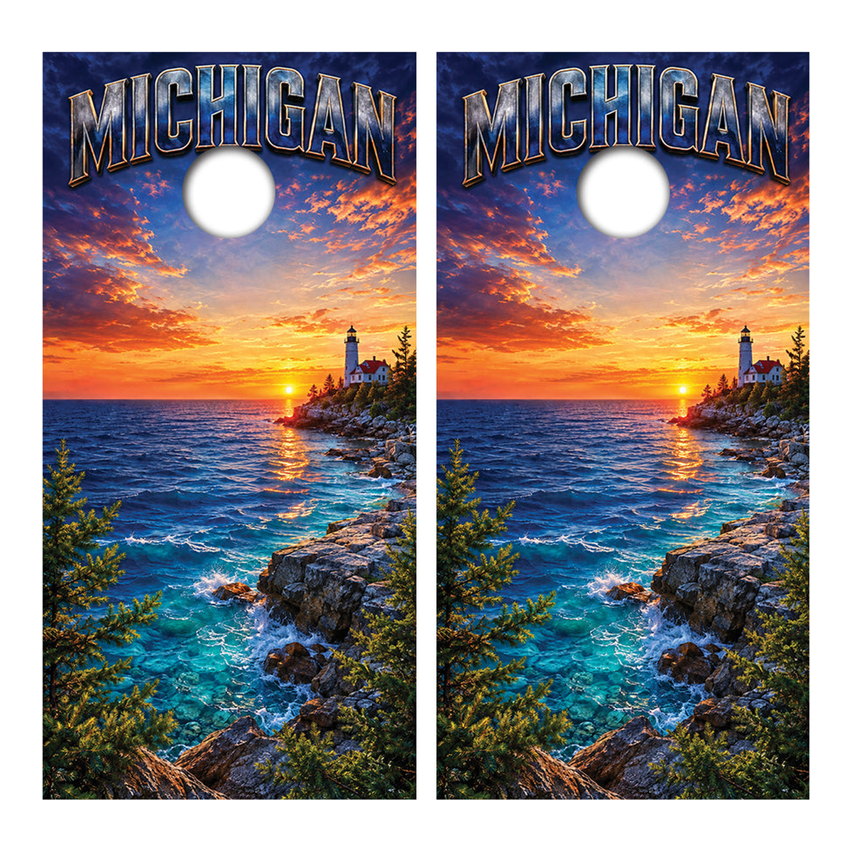Northern Michigan Dream Getaway Cornhole Design - Corn5126 - Great Call Athletics