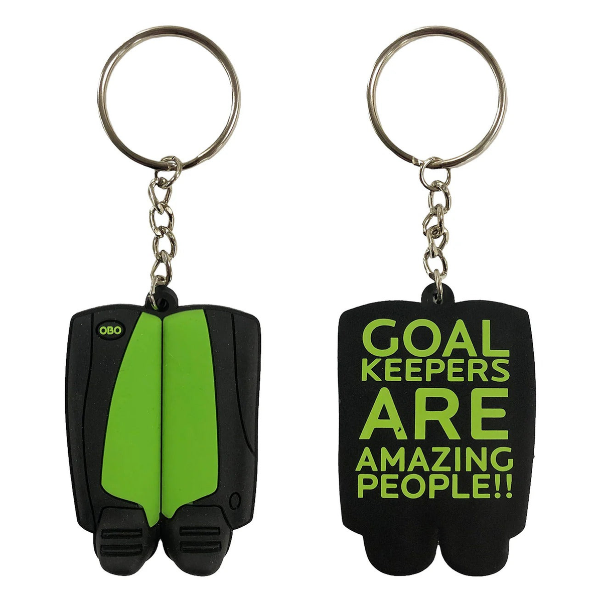 OBO Mini Legguards Keychain in Black/Green