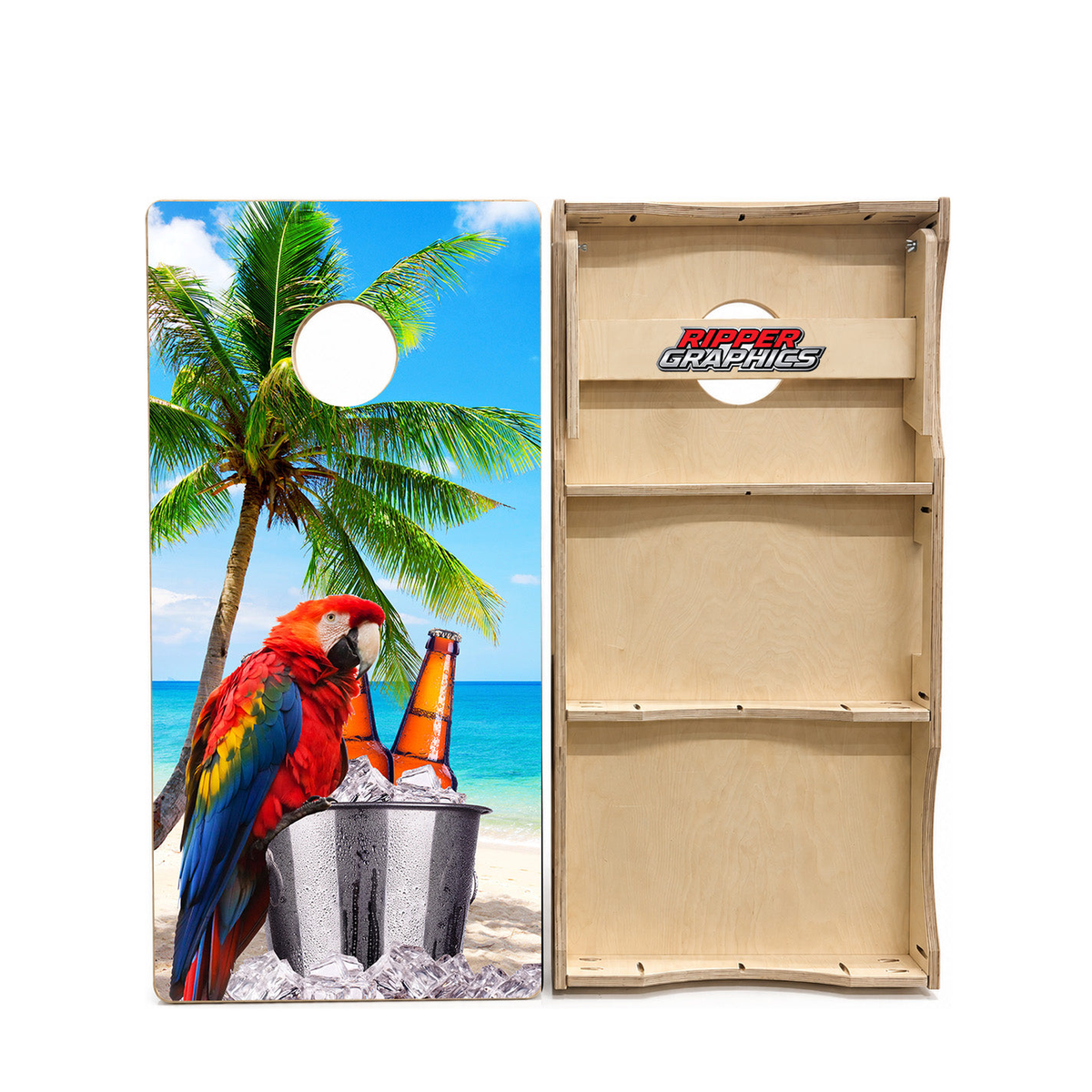 On The Beach Cornhole Design product photo