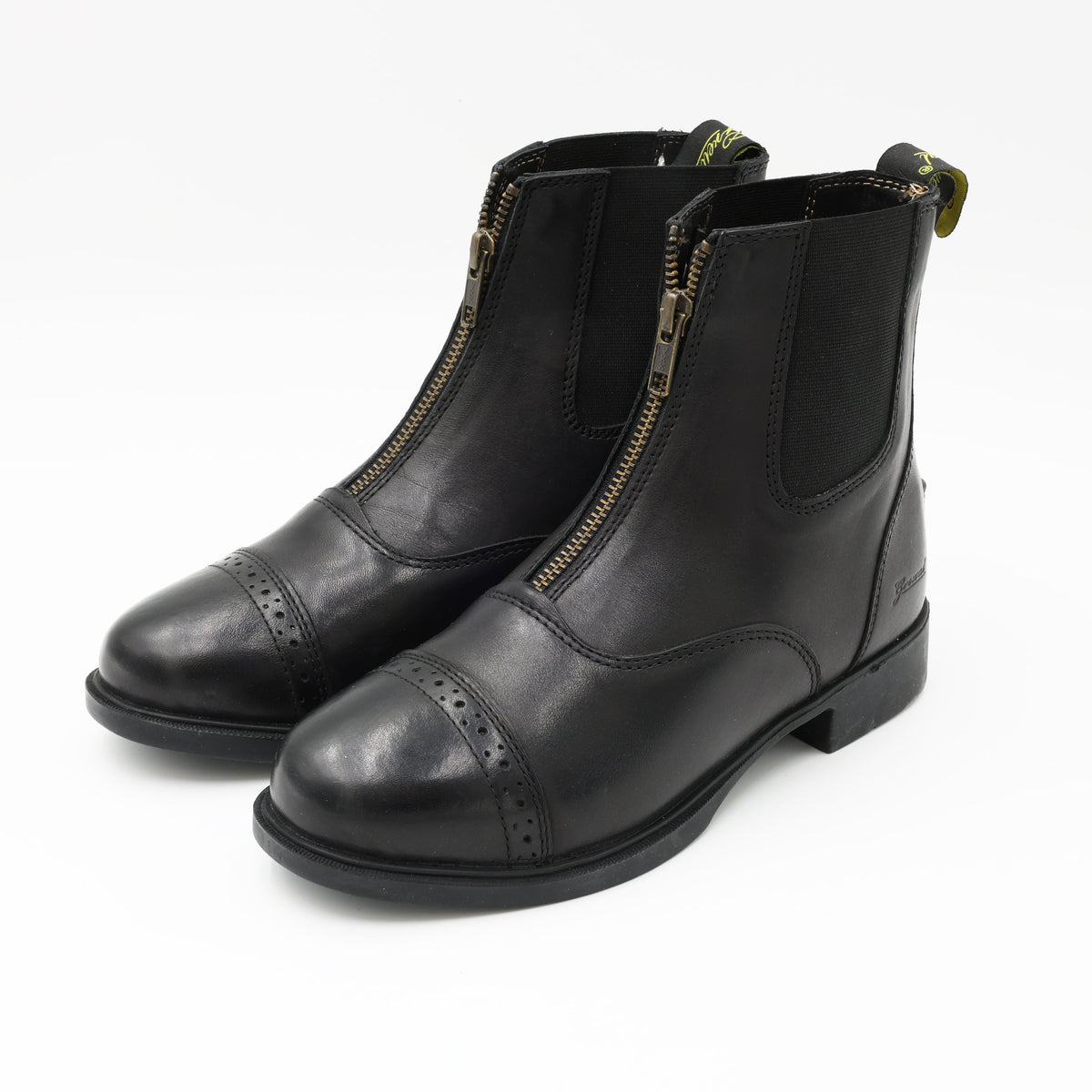 Women's Zip-Up Leather Paddock Boots