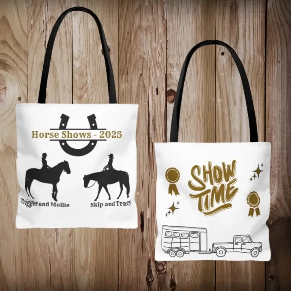 Personalized Tote Bag, Custom Horse Show Accessories Bag