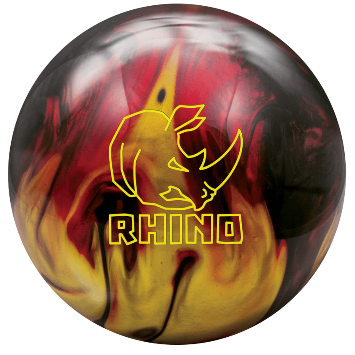 Brunswick Rhino Red Black Gold Pearl PRE-DRILLED Bowling Ball