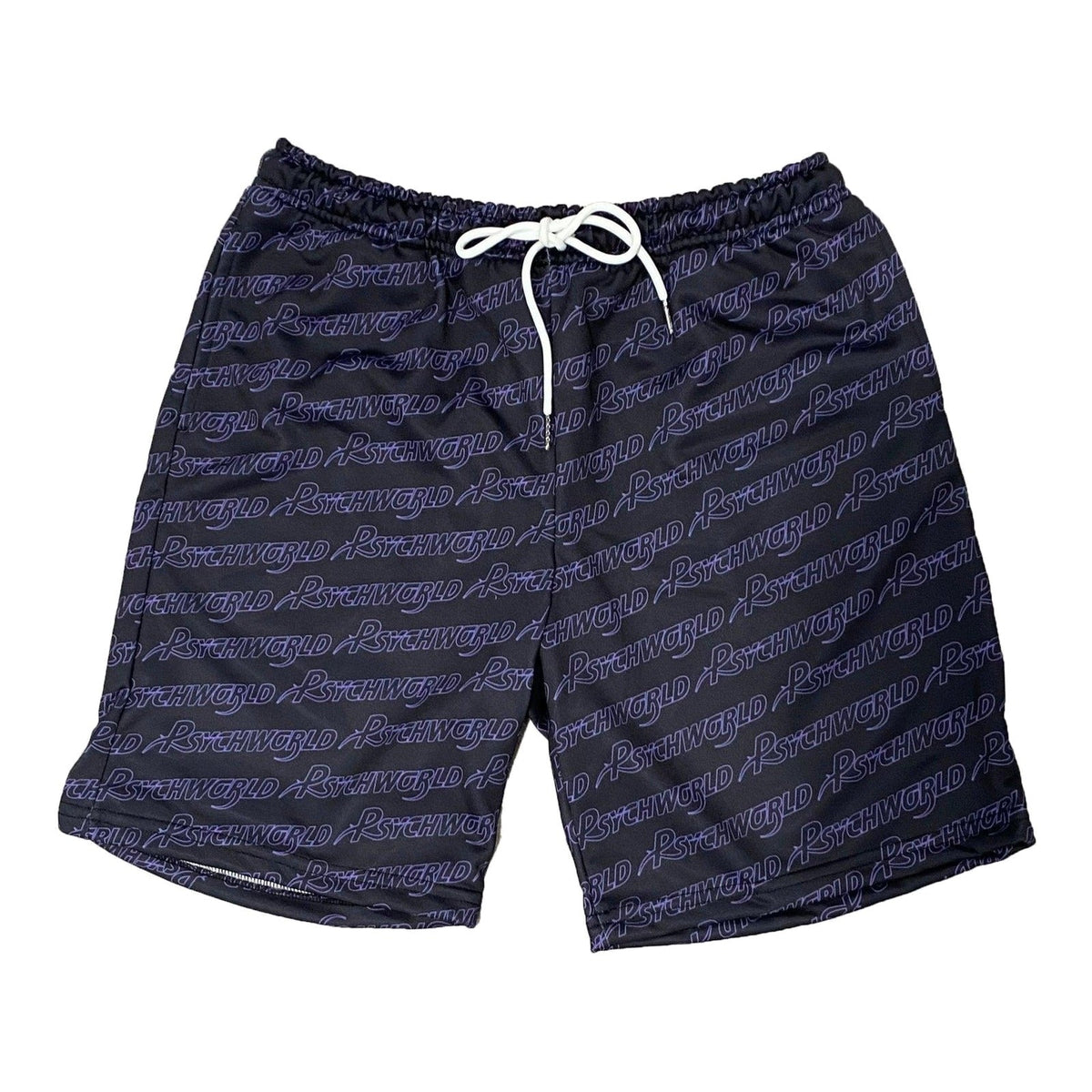 Psychworld Black Shorts Purple Logos