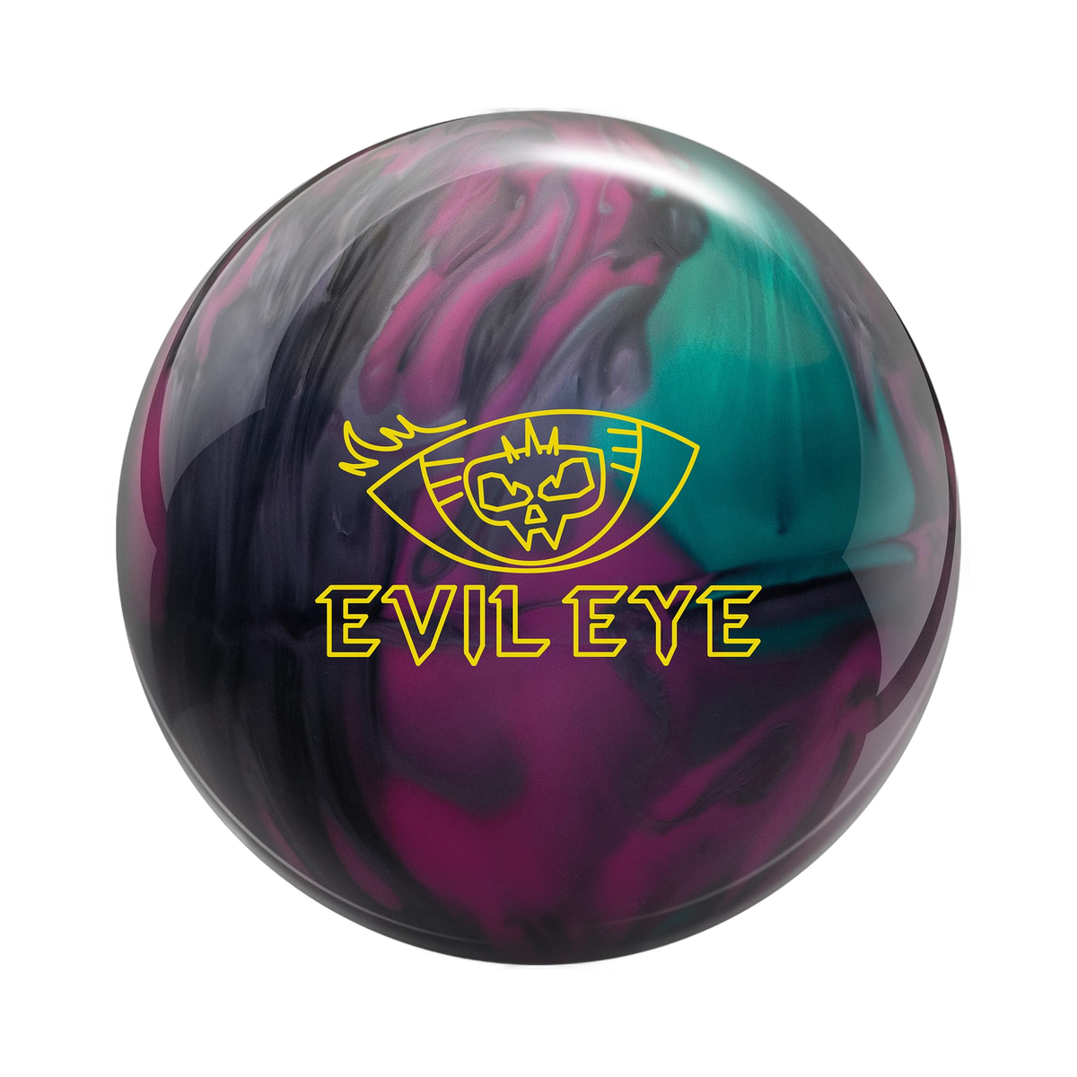 Radical Evil Eye Pearl Bowling Ball in Smoke/Teal/Magenta - main product image