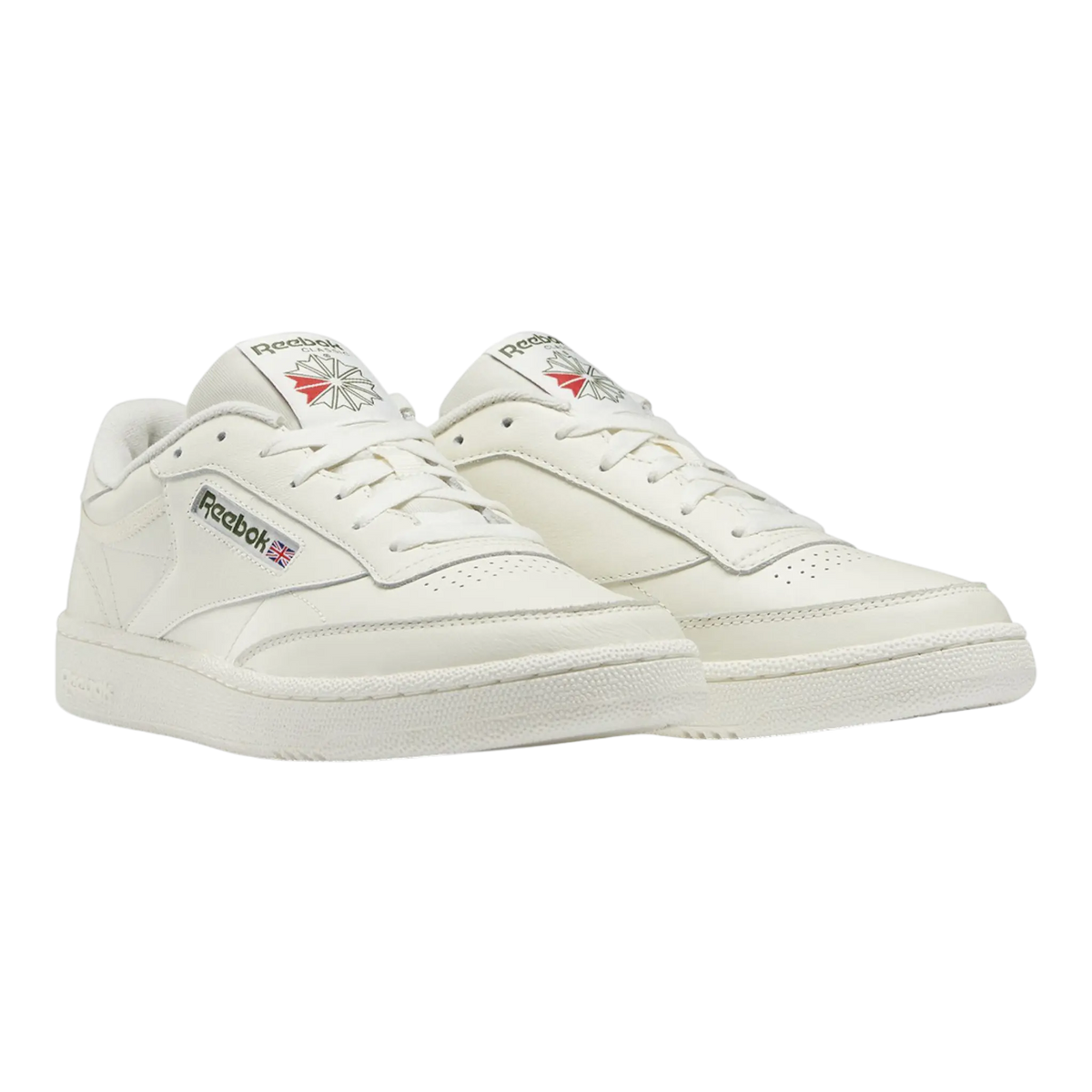 Reebok Club C Big Kids' (GS) Sneakers — White Leather