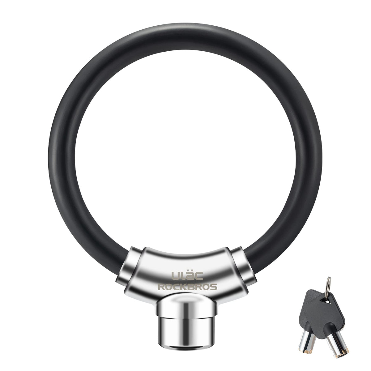 ROCKBROS Anti-Theft Bike Cable Lock Portable Key Lock Rustproof