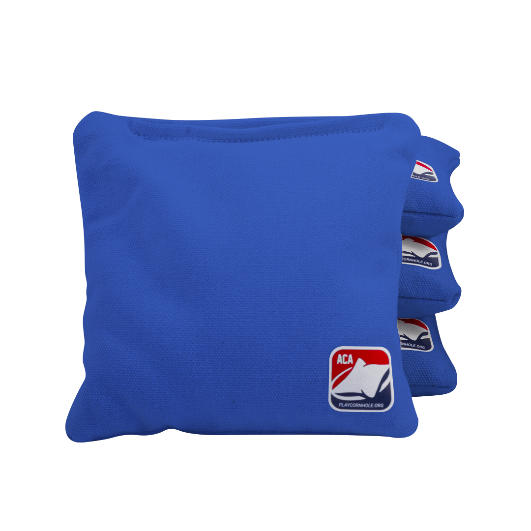 ACA Daily 66x 6-Inch Cornhole Bags, Set of 4 - Royal Blue