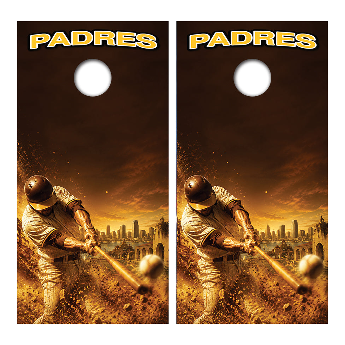 San Diego Padres Baseball Inspired Cornhole Design - Corn5243 - Great Call Athletics