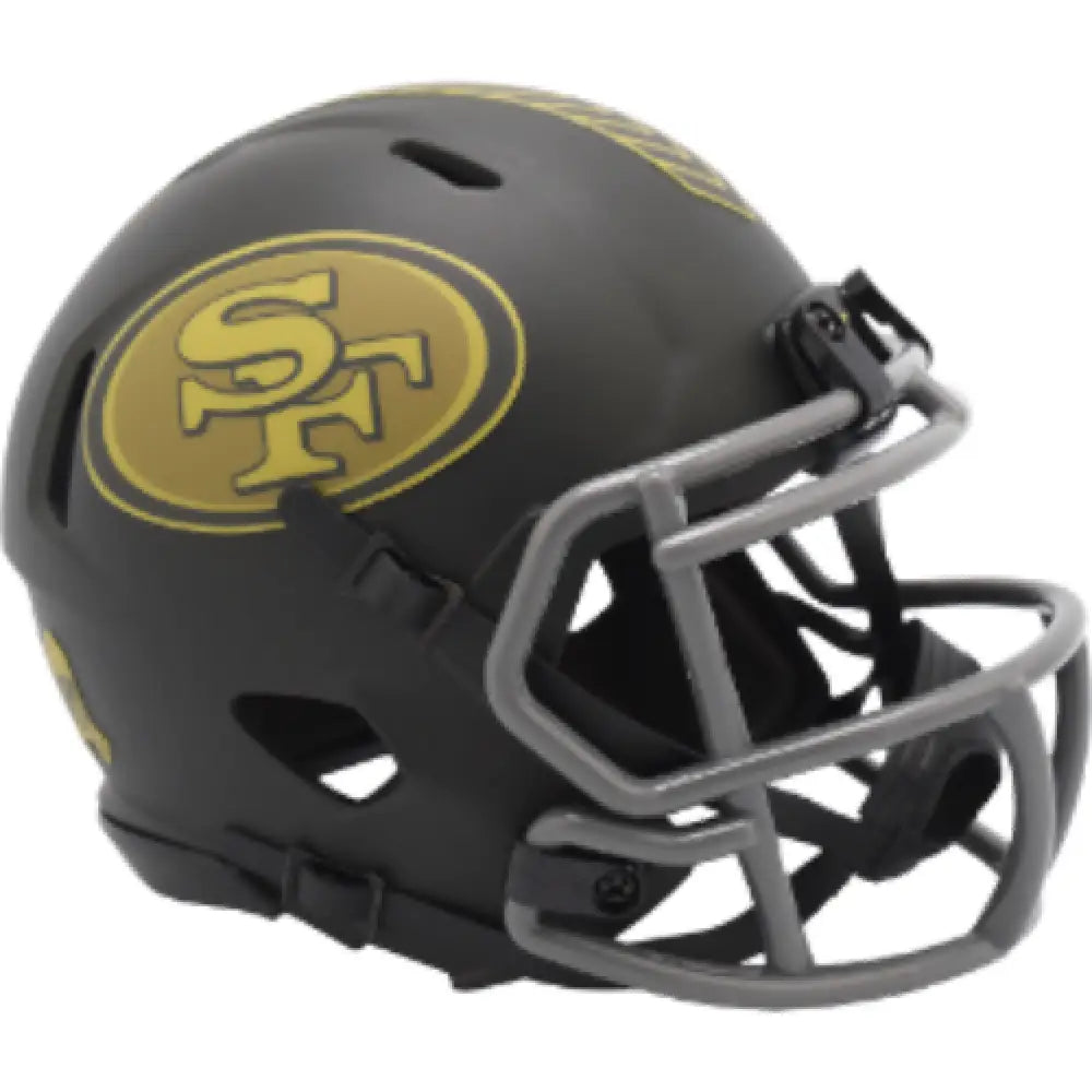 San Francisco 49ers NFL Mini Speed Football Helmet SALUTE TO SERVICE 4