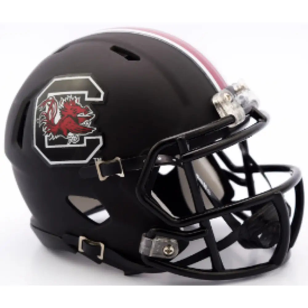 South Carolina Gamecocks NCAA Mini Speed Football Helmet Matte Black