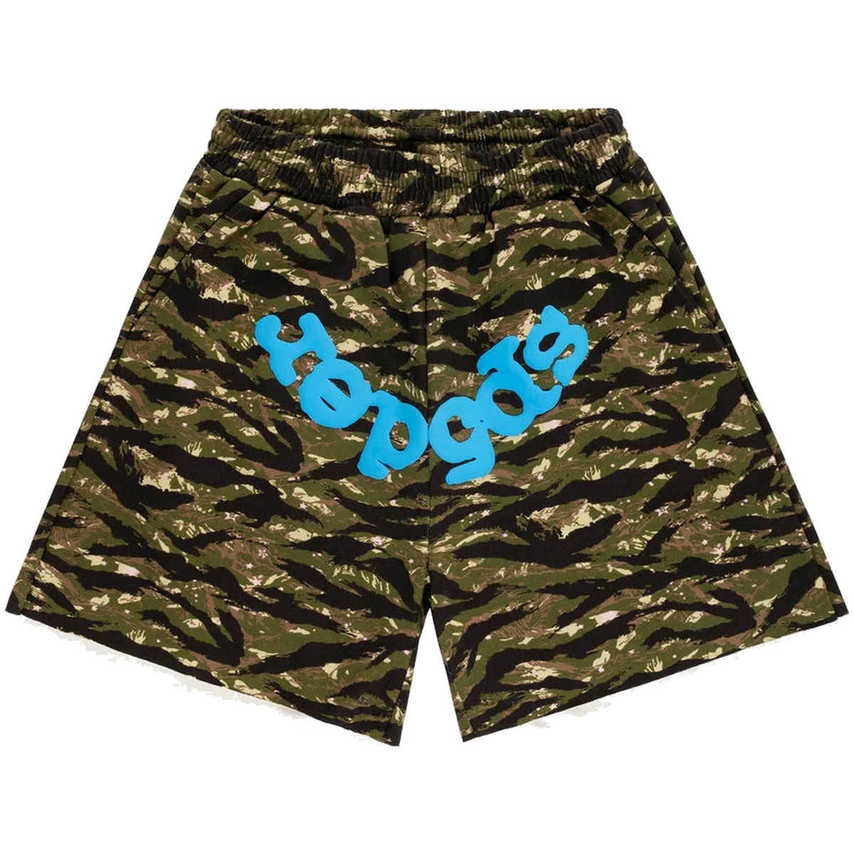 Sp5der OG Web V2 Sweatshort Tiger Camo Blue