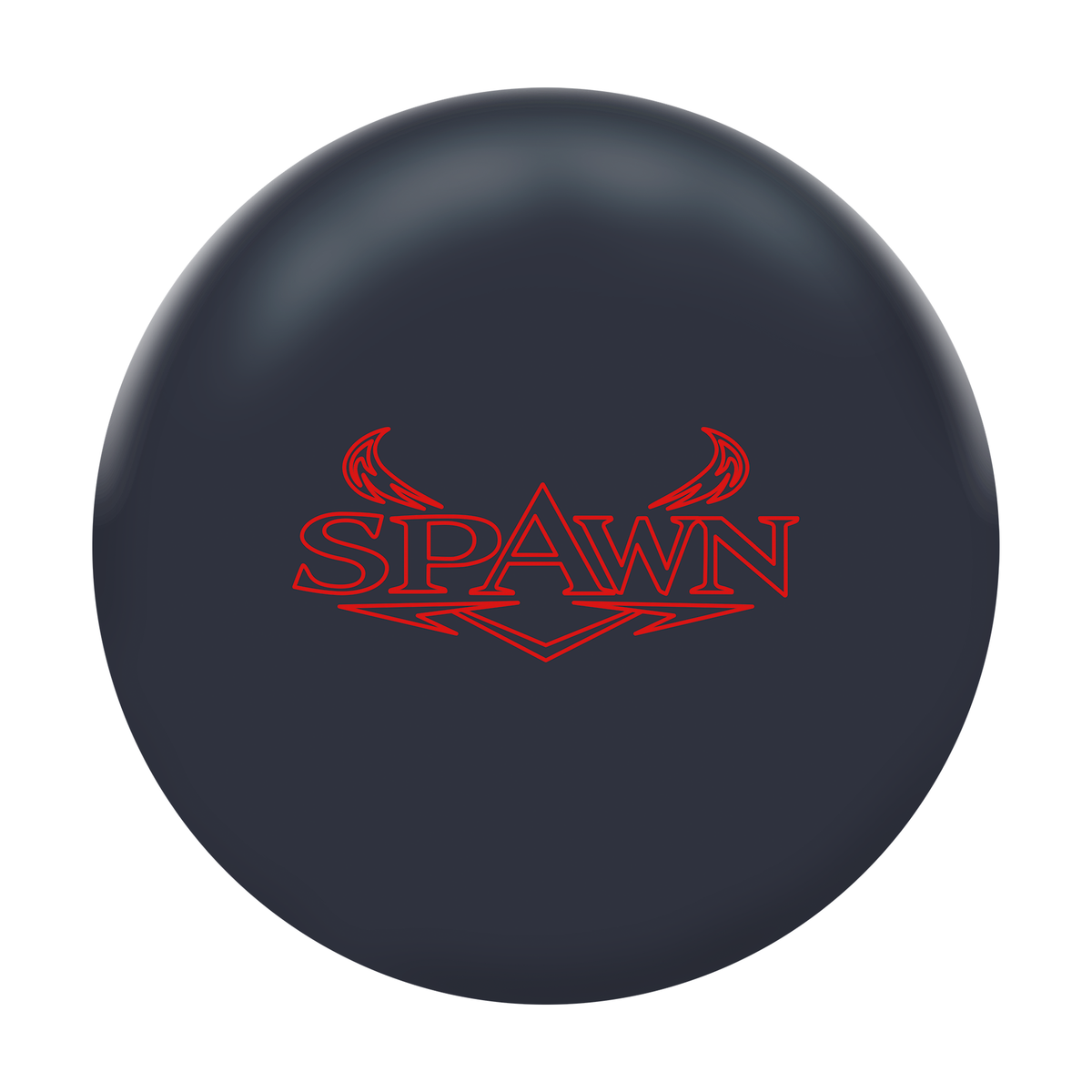 Hammer Spawn Bowling Ball in Black - front view