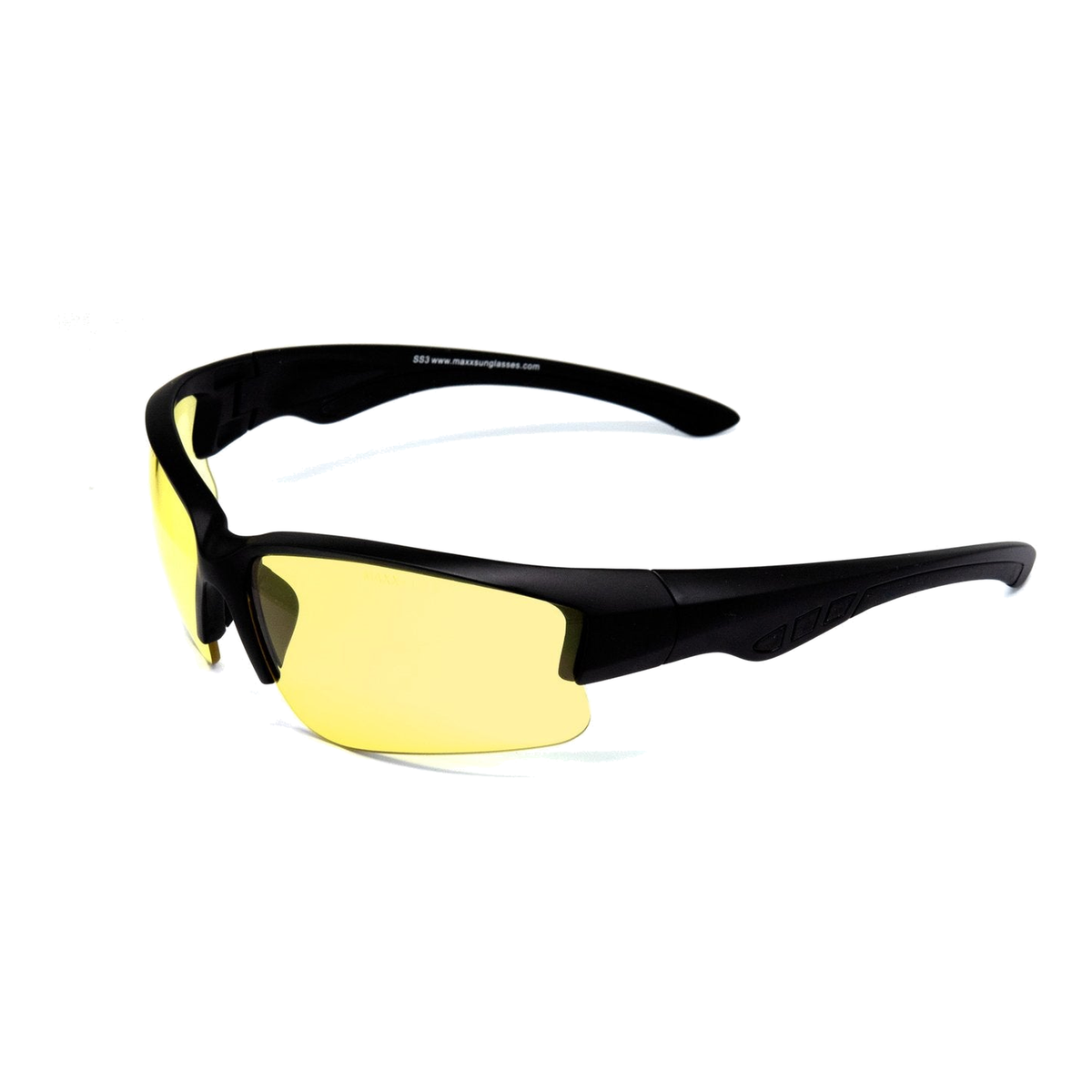 SS3 Yellow Lens High Impact Z87+ Sunglasses in Black - 57261 - Great Call Athletics